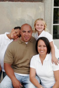 Multi racial family
